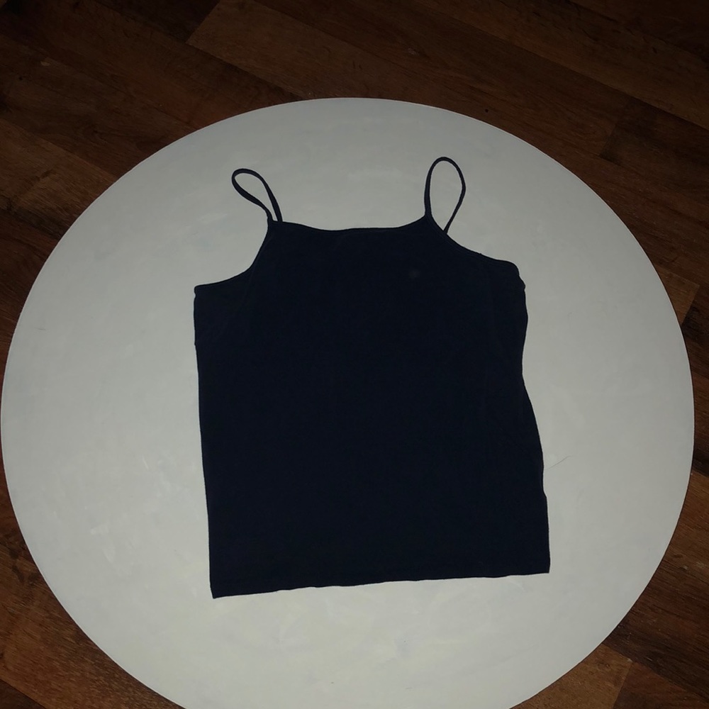 navy crop top